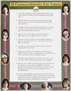 voter 10 commandment